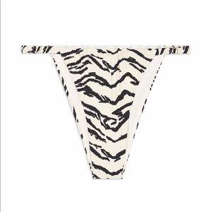 NWT WeWoreWhat Adjustable Ruched Tiger Bikini Bottom size Medium